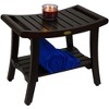 24" Harmony DT155 Wide Teak Wood Shower Bench with Handles - DecoTeak: Rectangle, Non-Upholstered, 250lb Capacity - 4 of 4