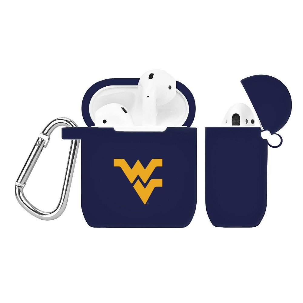 Photos - Portable Audio Accessories NCAA West Virginia Mountaineers Silicone Cover for Apple AirPod Battery Ca