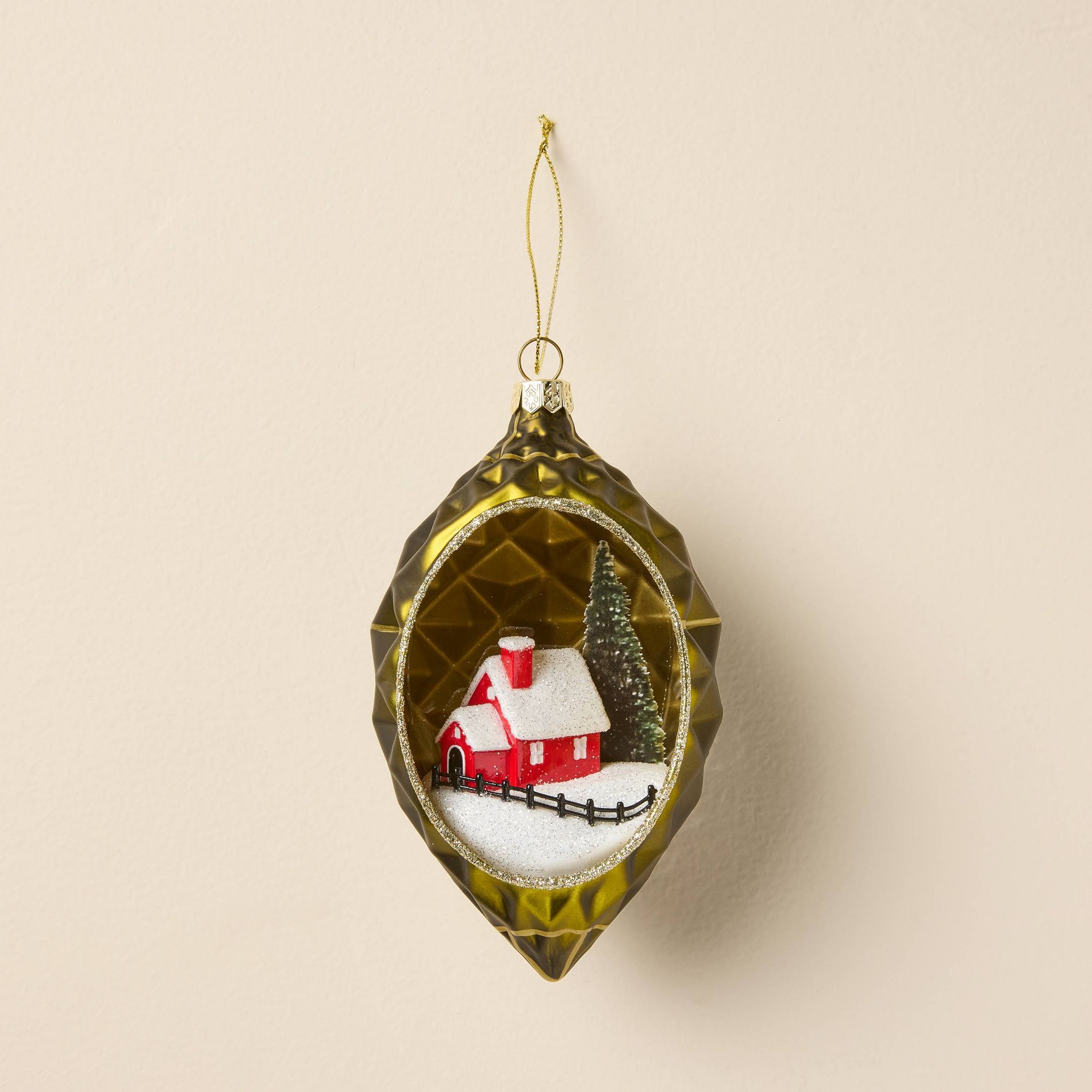 Snowy Home Scenic Christmas Tree Ornament - Hearth & Hand™ with Magnolia