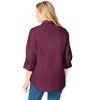 Woman Within Plus Size Perfect Three Quarter Sleeve Shirt - 3 of 4