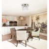 Elegant Lighting Sydney 3 light Polished nickel Flush Mount Clear Royal Cut Crystal - 2 of 4