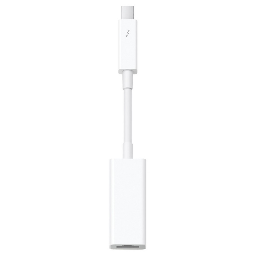 Apple - Thunderbolt-to-gigabit Ethernet Adapter - White