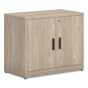 10500 Series Storage Cabinet with Doors, Two Shelves, 36" x 20" x 29.5", Kingswood Walnut - 1 of 4