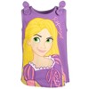 Disney Princess Cinderella Belle Moana Ariel Rapunzel Jasmine Baby Girls 3 Pack Tank Tops Infant to Little Kid - image 4 of 4