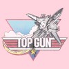Juniors Womens Top Gun Distressed Fighter Jet Logo T-Shirt - 2 of 4