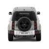 2022 Land Rover Defender 110 Green Metallic with Black Top and Sunroof 1/24 Diecast Model Car by Bburago - 4 of 4