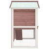 vidaXL Outdoor Rabbit Hutch with 3 Doors Chicken Cage Animal House Pet Carrier - Brown - 4 of 4
