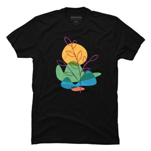 Men's Design By Humans Summer Landscape Mood By makart8 T-Shirt - 1 of 2