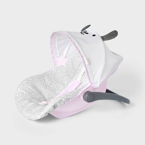 Gray Dot Dog Doll Car Carrier for 14" - 16" Dolls - Gigglescape™ - 1 of 3