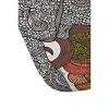 21"x34" Dreams of India Bath Rug Black - Deny Designs: Machine Washable, Microfiber Elephant Pattern - 3 of 3