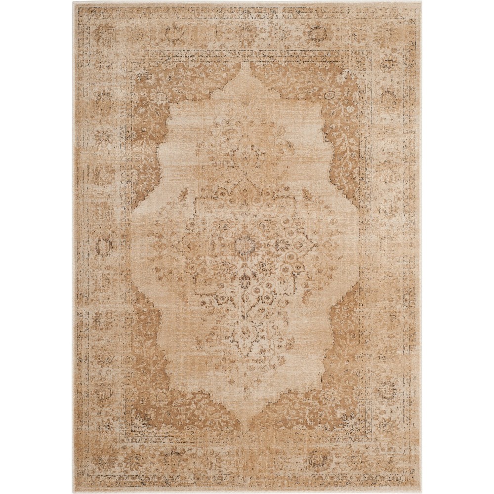 4'x5'7in Rina Vintage Loomed Area Cream - Safavieh