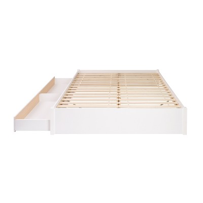 King Select 4 - Post Platform Bed With 2 Drawers White - Prepac : Target