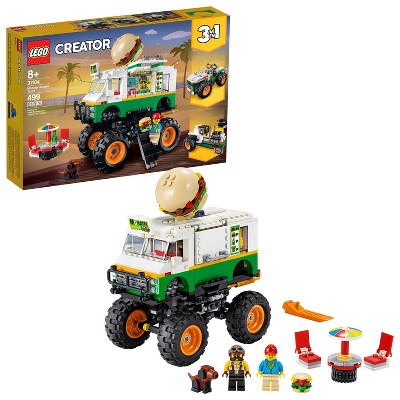 LEGO Creator 3-in-1 Monster Burger Truck Building Kit 31104