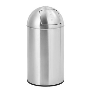 TackView Heavy Duty Trash Can,50L/13 Gallon Fingerprint-Proof,Push Lid, Waste Bin with Removable Inner Bucket - 1 of 4