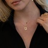 sanctuaire Rectangle Cross Cut Out Necklace 14K Solid Gold - 2 of 3