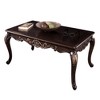 53" Traditional Rectangle Coffee Table with Cabriole Legs and Carved Design for Living Room - 2 of 4