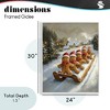 Stupell Industries Gingerbread Snow Day Sledding Framed Giclee Art - 4 of 4