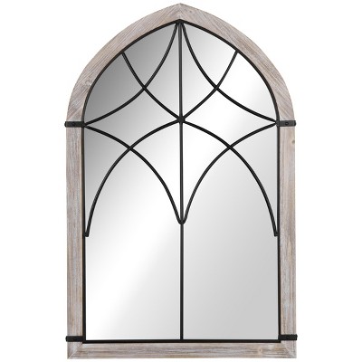 GlasFlength Decorative Wall Mirrors Wall Art Mirror Vanity Mirror Accent Mirror Metal Frame Mirror for Living Room, Multicolored, 36.5"*1"*23.5"