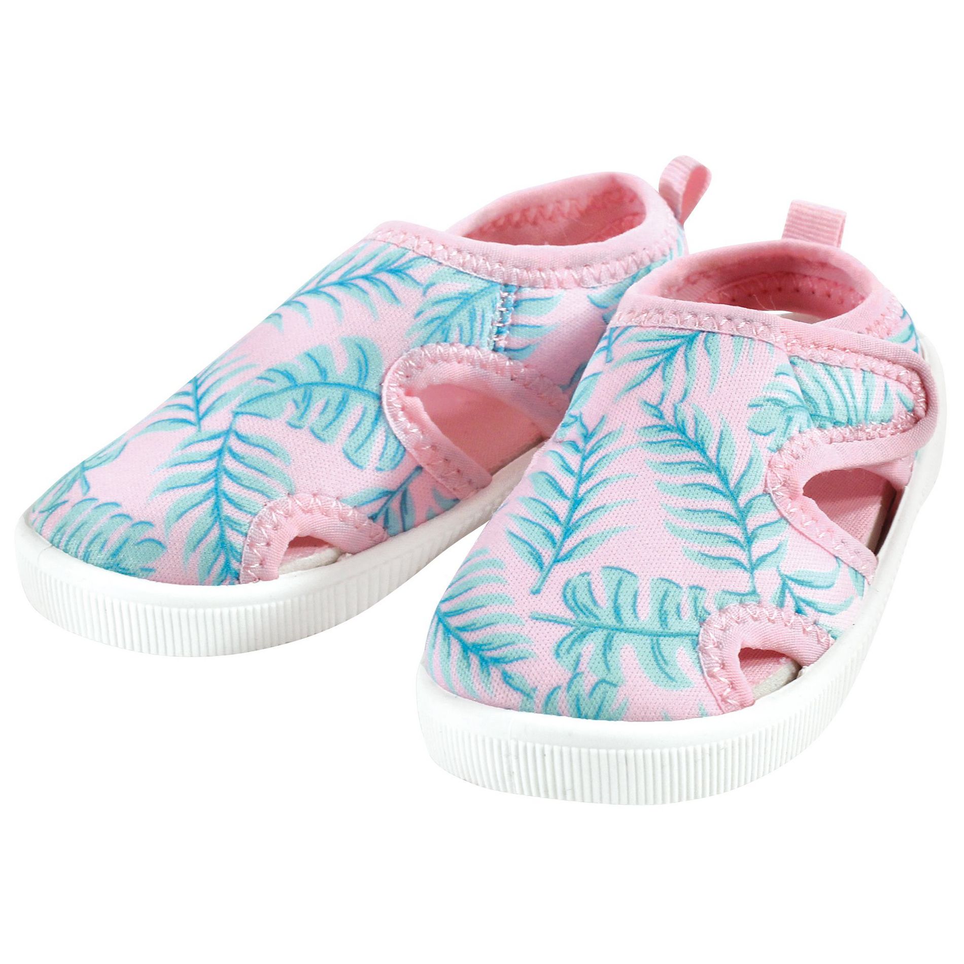Hudson Baby Infant, Toddler and Kids Girl Sandal and Water Shoe, Pink Palm Leaf, 11 Little Kid
