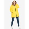 Woman Within Women's Plus Size Hooded Slicker Raincoat - 4 of 4