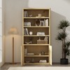 GDFStudio Sedlari 79" Modern Bookcase Cabinet with 4 Open Shelves and Hidden Storage - 2 of 4