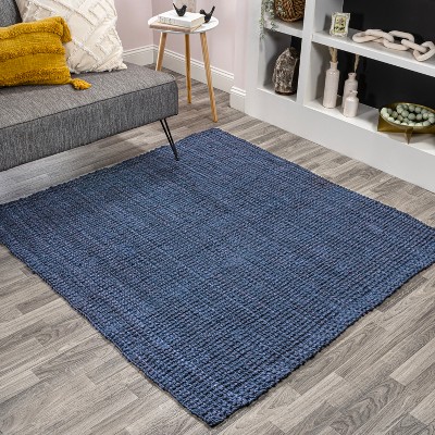 Para Hand Woven Chunky Jute With Fringe Area Rug - Jonathan Y : Target