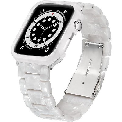 Worryfree Gadgets Resin Band with Bumper Case for Apple Watch