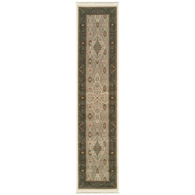 Oriental Weavers Masterpiece 1335I Ivory/ Dark Blue Indoor Area Rug - 2'3" x 10'