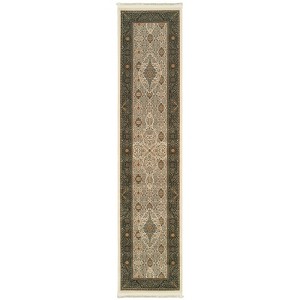 Oriental Weavers Masterpiece 1335I Ivory/ Dark Blue Indoor Area Rug - 2'3" x 10' - 1 of 4
