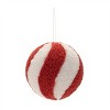Melrose Candy Cane Stripe Ball Ornaments (set of 12) - 2 of 2