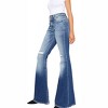 Women's Distressed Denim Flare Jeans - KanCan - image 2 of 4