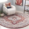 Luna LUN108 Power Loomed Indoor Area Rug - Beige/Rust Blue - 6'7" Round - Safavieh - 2 of 4