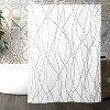 LunaLulinlk Striped Fabric Shower Curtain - 4 of 4