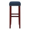 WestinTrends 29" Upholstered Saddle Seat Counter Stool - 4 of 4