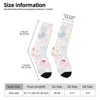 Cute Rabbit In Flower Women Printed Crew Socks Funny Funky Socks Soft Polyester Novelty Gifts for Artists Men - 2 of 4