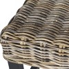 Omari Wicker Bench - Grey - Safavieh - 4 of 4