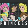 Women's Disney Princesses Retro Portraits Maternity T-Shirt - 2 of 3