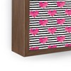 Little Arrow Design Co watercolor hearts on stripes Framed Mini Art Print 4" (H) x 3" (W) x 1" (D) - Society6 - 3 of 3