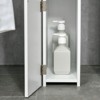 SEVOBAL Bathroom Storage Cabinets Freestanding Linen Tower with Multiple Shelves and Door Cabinets for Bathroom, White, 6"*11.75"*46.5" - 2 of 4