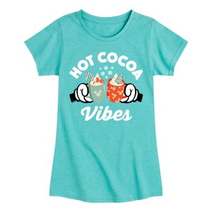Girls' - Disney - Hot Cocoa Vibes Fitted Short Sleeve Graphic T-Shirt - 1 of 4