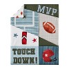 Sweet Jojo Designs Boy Toddler Bedding Set Football Green Brown and Red 5pc - 3 of 4