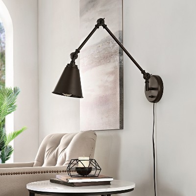 Oil Rubbed Bronze Adjustable Swing Arm Wall Sconce