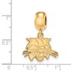 Black Bow Jewelry 14k Yellow Gold Plated Sterling Silver Ohio Bobcats NCAA Bead Charm - 2 of 3