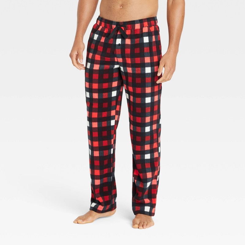 Men's Plaid Microfleece Pajama Pants - Goodfellow & Co™, 1 of 3