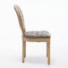 PAGED French Style Dining Chairs Set of 2 with High Backrest Wood Frame Living Room Chairs with Nailhead Trim for Living Room - 4 of 4