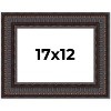 PosterPalooza | 3.5" Wide Ornate Brown Picture Frame - UV Acrylic, Backing Board, Hanging Hardware Included - 2 of 4