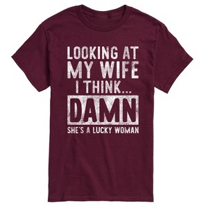 Men's - Instant Message - Looking At My Wife Short Sleeve Graphic T-Shirt - 1 of 4