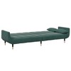 vidaXL Sofa Bed Dark Green Velvet, Wood, Metal Standard - 4 of 4