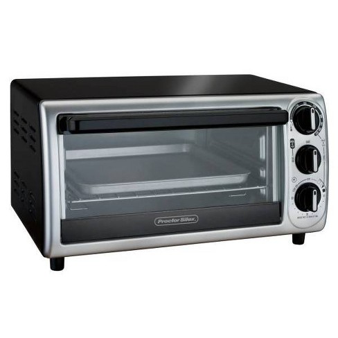 BLACK & DECKER 4-Slice White Toaster Oven with Auto Shut-Off at