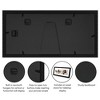 Americanflat 7x16 Collage Picture Frame with Shatter-Resistant Glass, Fits Two 5x7 Photos or One 7x16 Photo, Signature Collection ¬ñ Black - 4 of 4